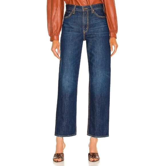 LEVI'S Dad Jean Hello Dark Rinse High Rise Slouchy Straight Leg Jeans, Size 26 - Picture 2 of 16